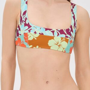 ALÉMAIS Poppy Spliced Square Neck Top