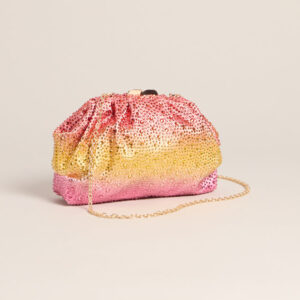 Pretty Glow Moment Ombre Satin Clutch