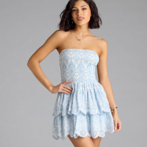Windsor Pretty Plans Eyelet Tube Dress Pretty Plans Eyelet Tube Dress