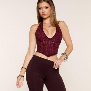 Windsor Pretty Plot Twist Floral Lace Corset Top Pretty Plot Twist Floral Lace Corset Top