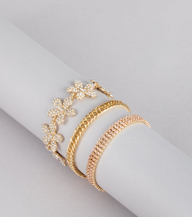 Windsor Pretty Things Rhinestone Bracelet Set