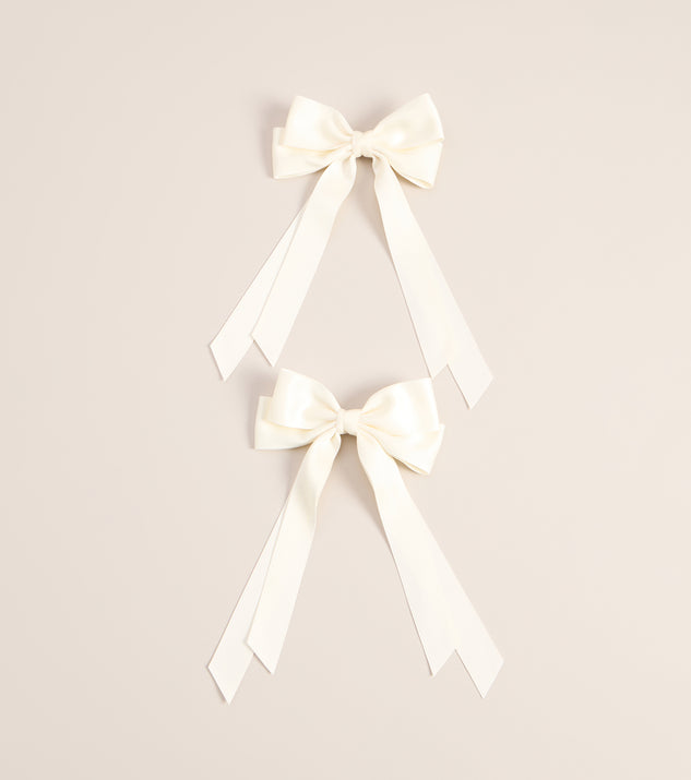 Windsor Pretty Tied Bow Hair Clip Set