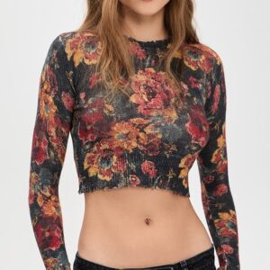 R13 Printed Baby Cashmere Crew Neck Printed Baby Cashmere Crew Neck
