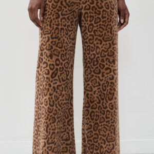 La Ligne Printed Velvet Colby Pants