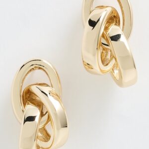 Roxanne Assoulin Puffy Interlocked Link Earrings