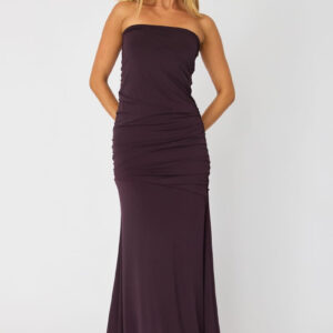 Ally Fashion Purple Strapless Maxi Dress