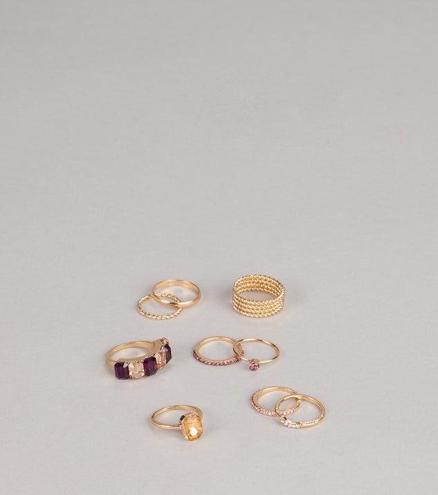 Windsor Quite Statement Nine-Pack Ring Set