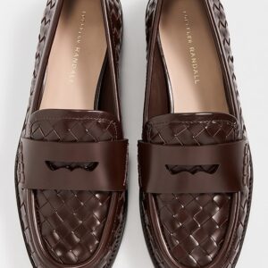 Loeffler Randall Rachel Woven Leather Loafers