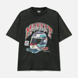 Market Racing Helmet T-Shirt Racing Helmet T-Shirt