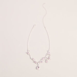 Radiant Cubic Zirconia Necklace And Earrings Set
