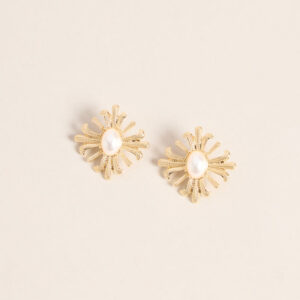 Radiant Muse Pearl Statement Earrings