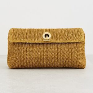 Veronica Beard Raffia Anchor Clutch