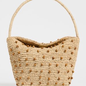 Madewell Raffia Handwoven Beaded Shoulder Bag Raffia Handwoven Beaded Shoulder Bag