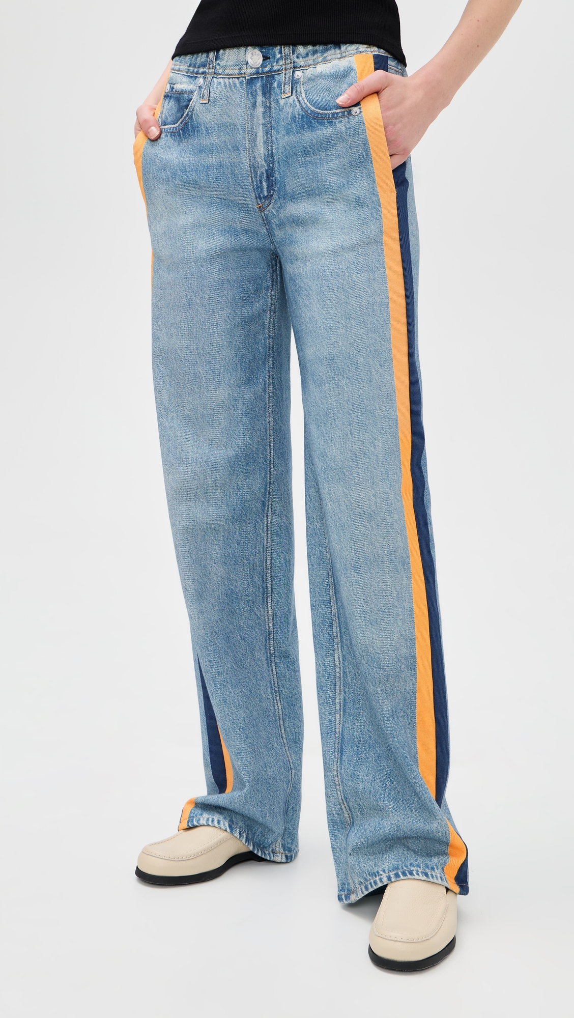 rag & bone Rb Miramar Terry Pull On Track Pants - Image 3