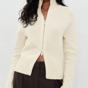 Theory Raglan Zip Turtleneck Cardigan