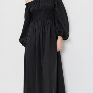 CAROLINE CONSTAS Raquela Off-Shoulder Ruffle Maxi Dress