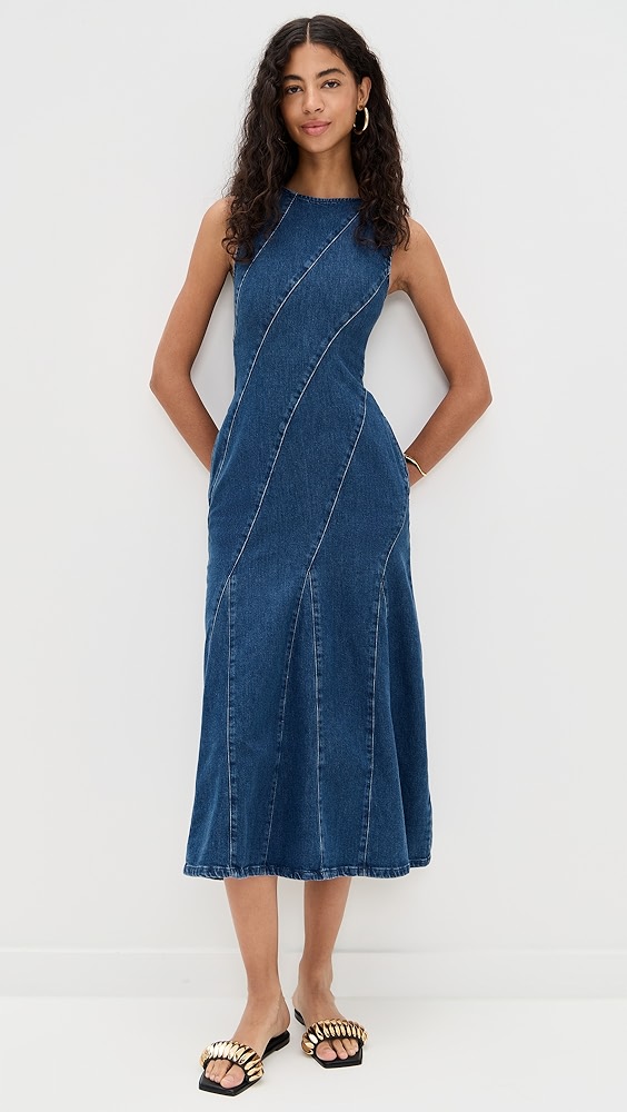 ALIGNE Raven Denim Midi Dress