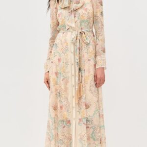 Zimmermann Rebellion Pussybow Shirt Dress