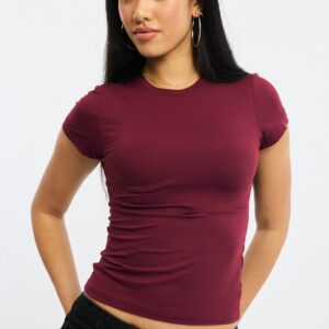Red T-shirt Cap Sleeve Supersoft
