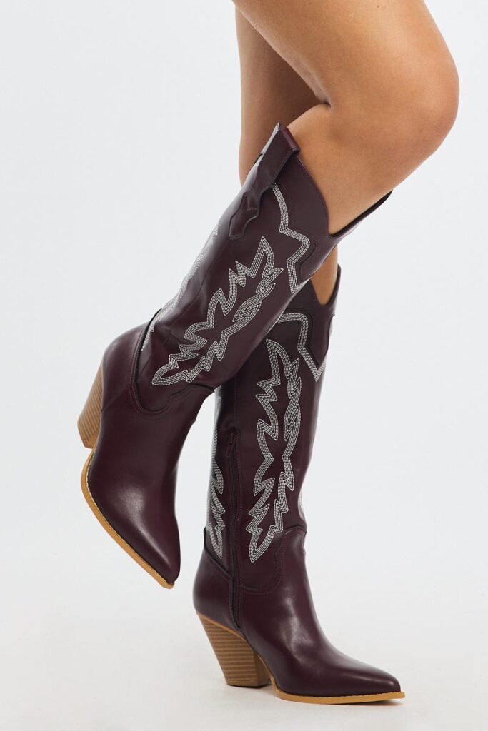 Ally Fashion Red Western Cowboy Boots Red Western Cowboy Boots