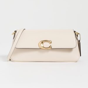 Refined Calf Leather Jet Shoulder Bag