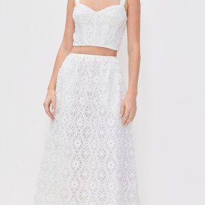Saylor Rella Embroidered Skirt Set