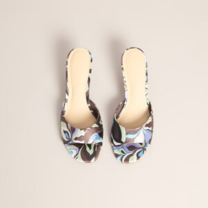 Windsor Retro Replay Printed Kitten Mules Retro Replay Printed Kitten Mules