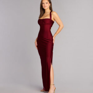 Windsor Rey Lace-Up Column Formal Dress Rey Lace-Up Column Formal Dress