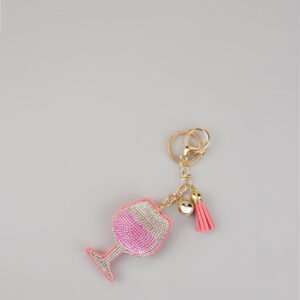 Windsor Rhinestone Wine Puff Keychain Rhinestone Wine Puff Keychain