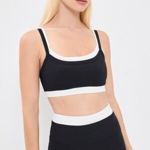 Ribbed Layered Bralette