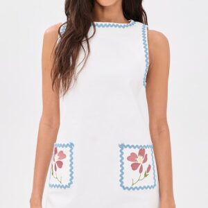 Ric Rac Floral Shift Dress