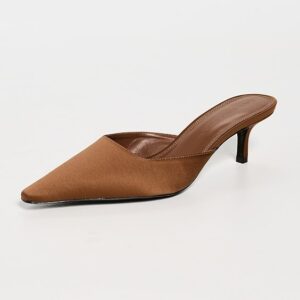 Black Suede Studio Riley Heels 50mm