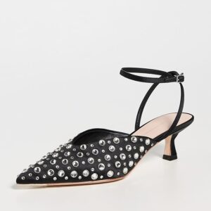 Loeffler Randall Rio Smocked Kitten Heels