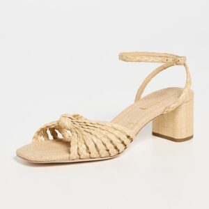 Loeffler Randall Riya Braided Mignon Knot Mid-Heel Sandals Riya Braided Mignon Knot Mid-Heel Sandals