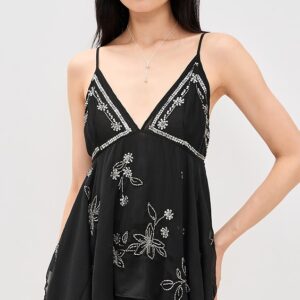 Free People Robbie Embellished Top