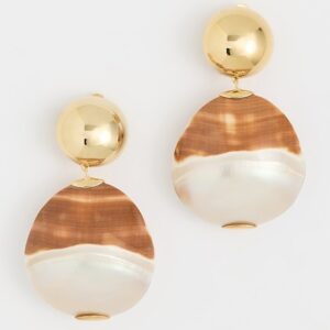 Lizzie Fortunato Rodan Pearl Earrings In Tigre
