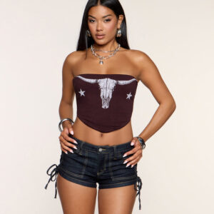Rodeo Rules Tube Crop Top