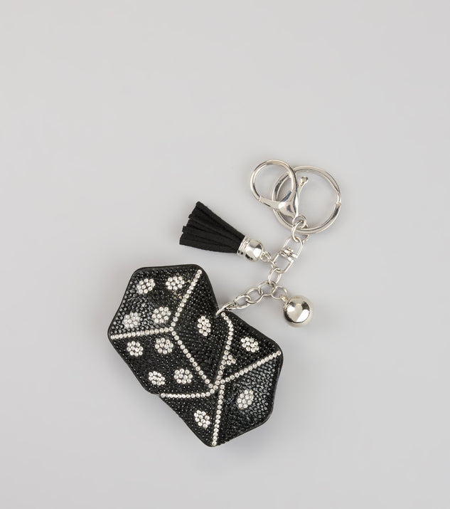Windsor Roll With It Rhinestone Dice Keychain