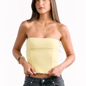BB Exclusive Romeo Yellow Corset Top