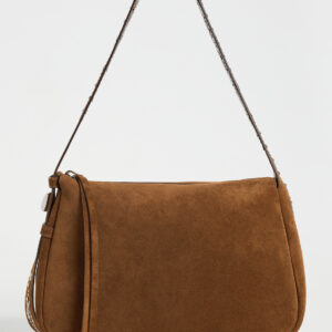 Romy Studded Suede Shoulder Bag