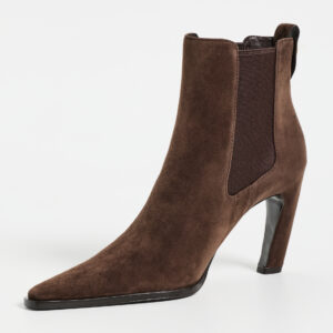 Tory Burch Romy Suede Chelsea Heel Boots 85mm