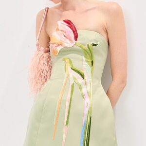 Leo Lin Roselle Bustier Mini Dress