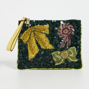 Rosette Beaded Clutch