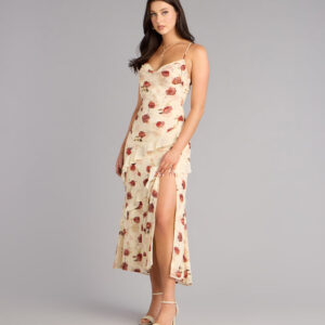 Windsor Rosewater Romance Chiffon Midi Dress Rosewater Romance Chiffon Midi Dress