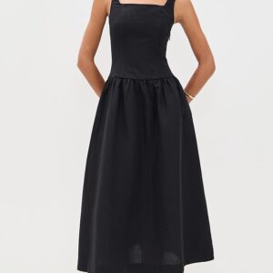 ALIGNE Rosia Linen Midi Dress