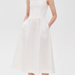 ALIGNE Rosia Linen Midi Dress