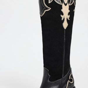 Royal Black/ Sand Fortune Rider Boots