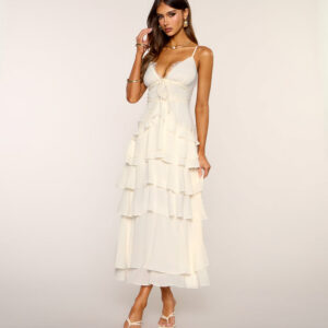 Windsor RSVP Ruffle Chiffon Maxi Dress RSVP Ruffle Chiffon Maxi Dress