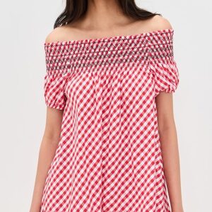Frankies Bikinis Ruby Poplin Minidress