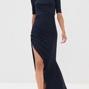 Monse Ruched Fitted T-Shirt Dress